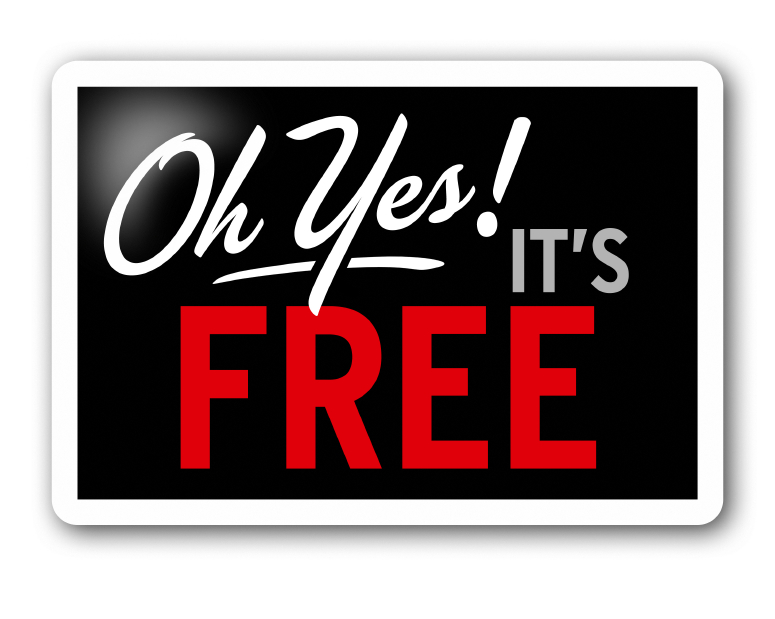 Oh yes! It's free