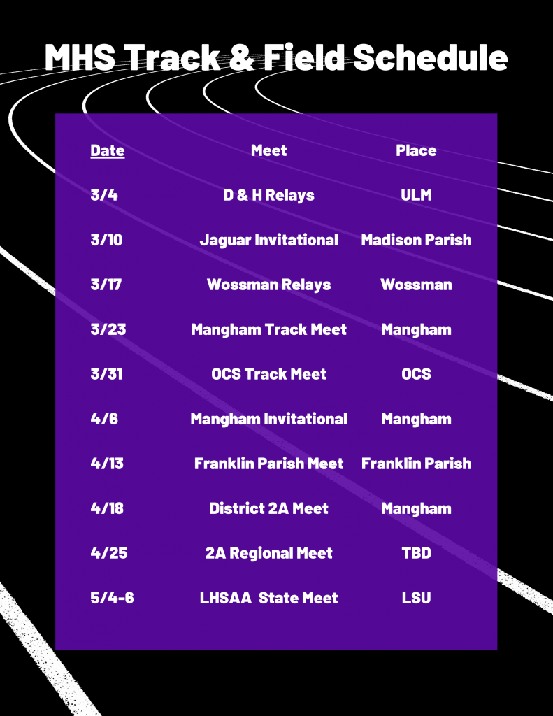 Track & Field Mangham High School