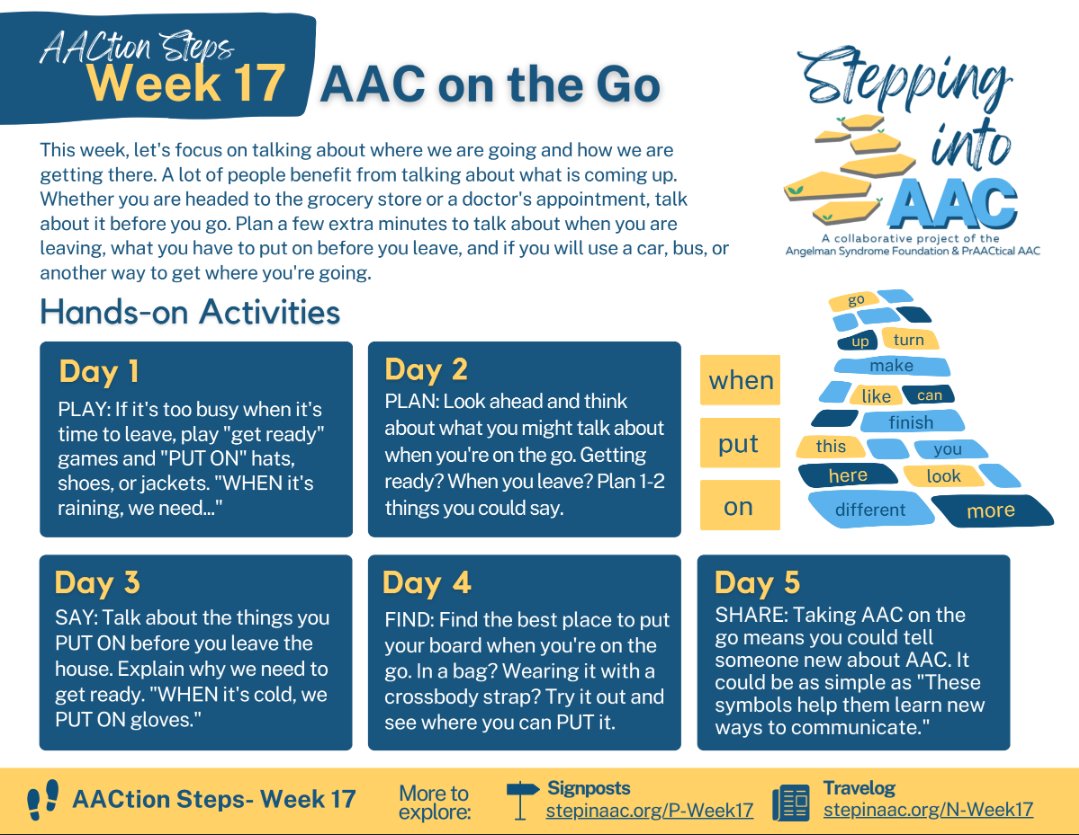 Stepping Into AAC- Week 17