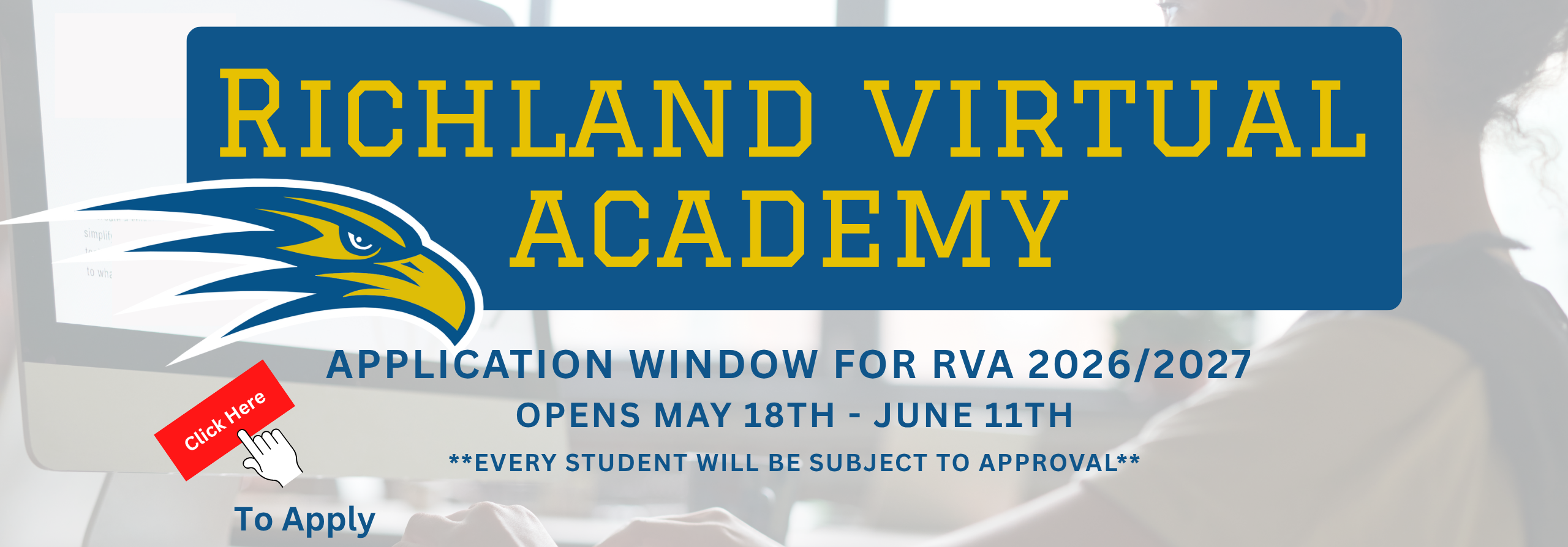 Richalnd Virtual Academy Application Window