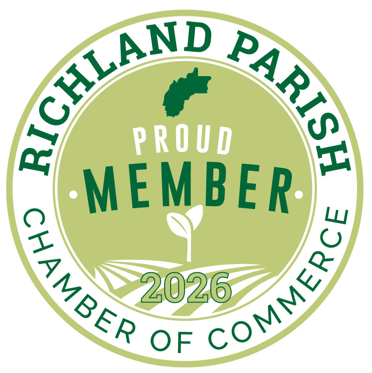 Member of the Richland Parish Chamber of Commerce since 2026.